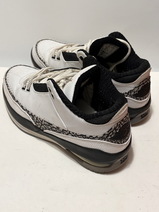 Nike Jordan Team Low 2.5 Size 18.5 White Cement Basketball Shoes GUC - Picture 6 of 11